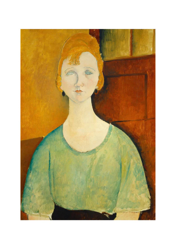 Woman in a green top